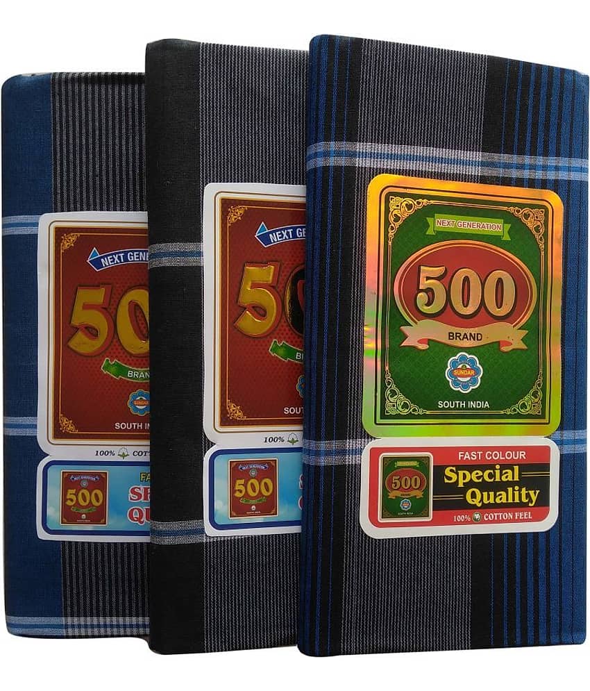 sundar Multi Lungi Pack of 3