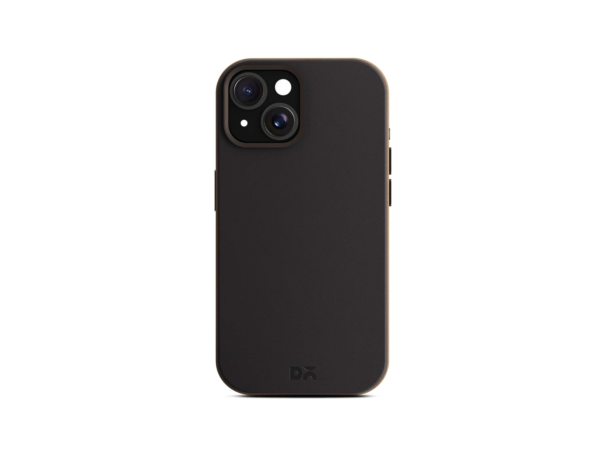 DailyObjects Leatherite MagSafe Phone Case Cover for iPhone 15 Plus - Black-Beige