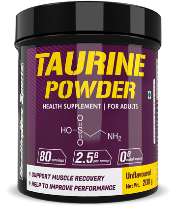 HealthyHey Sports L-Taurine Powder 200 g unflav 200 gm
