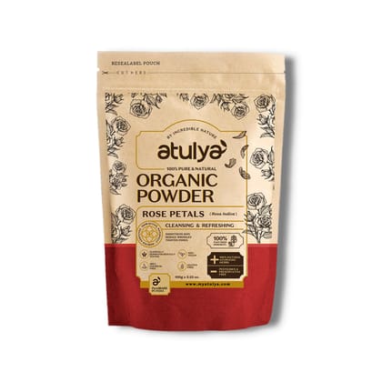 Atulya Rose Petals Organic Powder |100% Pure & Natural - 100gm Atulya Rose Petals Organic Powder |100% Pure & Natural - 100gm