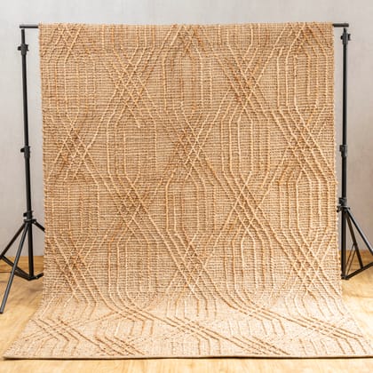 Quinn Grid Hemp Rug-3 ft. x 5 ft.