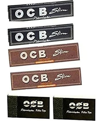 King Size Rolling Paper (2 Brown and 2 Black  ) with 2 Rouch Pad