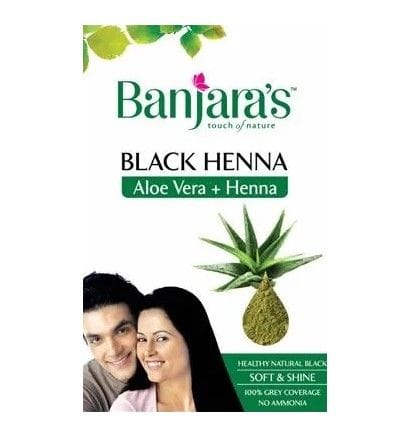 Banjara's Henna - Aloe Vera, Black, 20 gm