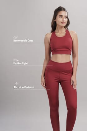 Recycled Nylon Set Red Rush-XS / XS
