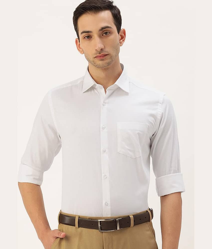 IVOC Men White Formal Shirt