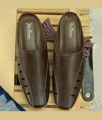 John Karsun - Black Men's Toe covered Flip Flop