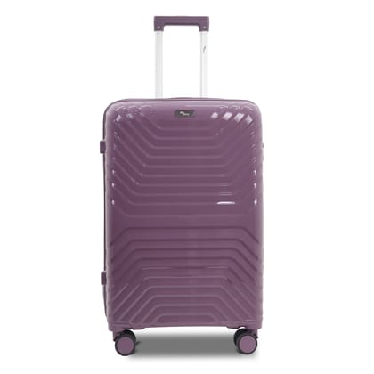 SKYCARRY Vanxx PP Hard-Shell Trolley Bag | TSA-Type Lock | 360 Dual Spinner Wheels | Aviation-Grade Telescopic Handle | Matte-Gloss Finish | Single Piece(25, Lavender Violet, Medium)