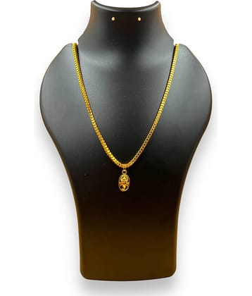 AKLINA Gold Religious Pendant With Chain ( Pack of 1 )