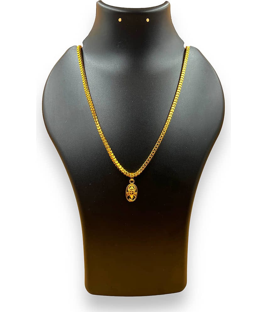 AKLINA Gold Religious Pendant With Chain ( Pack of 1 )