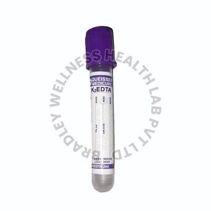 BLOOD COLLECTION TUBE (NON VACCUM) DOUBLE CAP EDTA K3 2ml Purple Cap 1 Box 100 Pic 