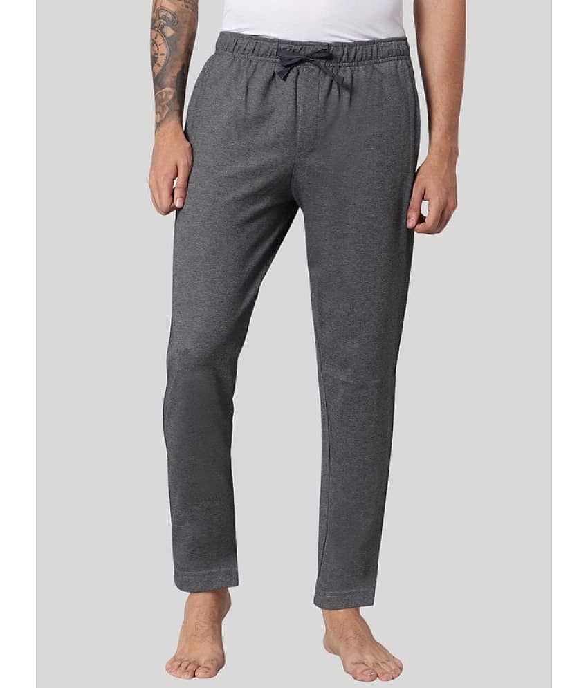 Avoq - Medium Grey Cotton Blend Men's Trackpants ( Pack of 1 )