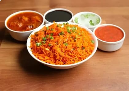 Paneer Hot Dragon Schezwan Rice With Gravy