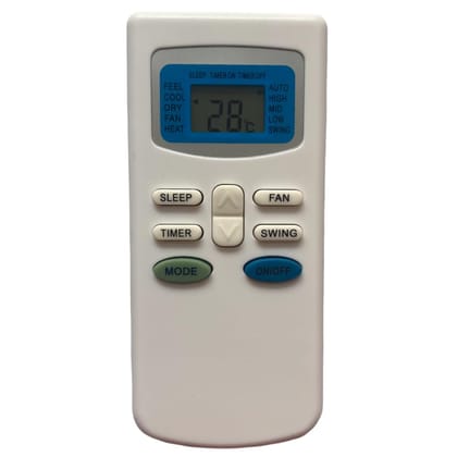 Upix AC Remote No. 17 (No Backlight), Compatible/Replacement for Croma AC Remote Control (Exactly Same Remote Will Only Work)