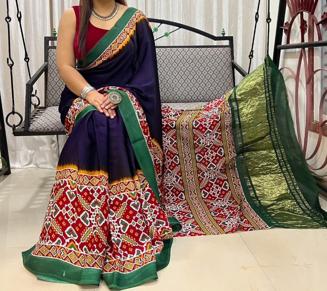 Pattola Print Modal Silk Style 1-Pattola Print