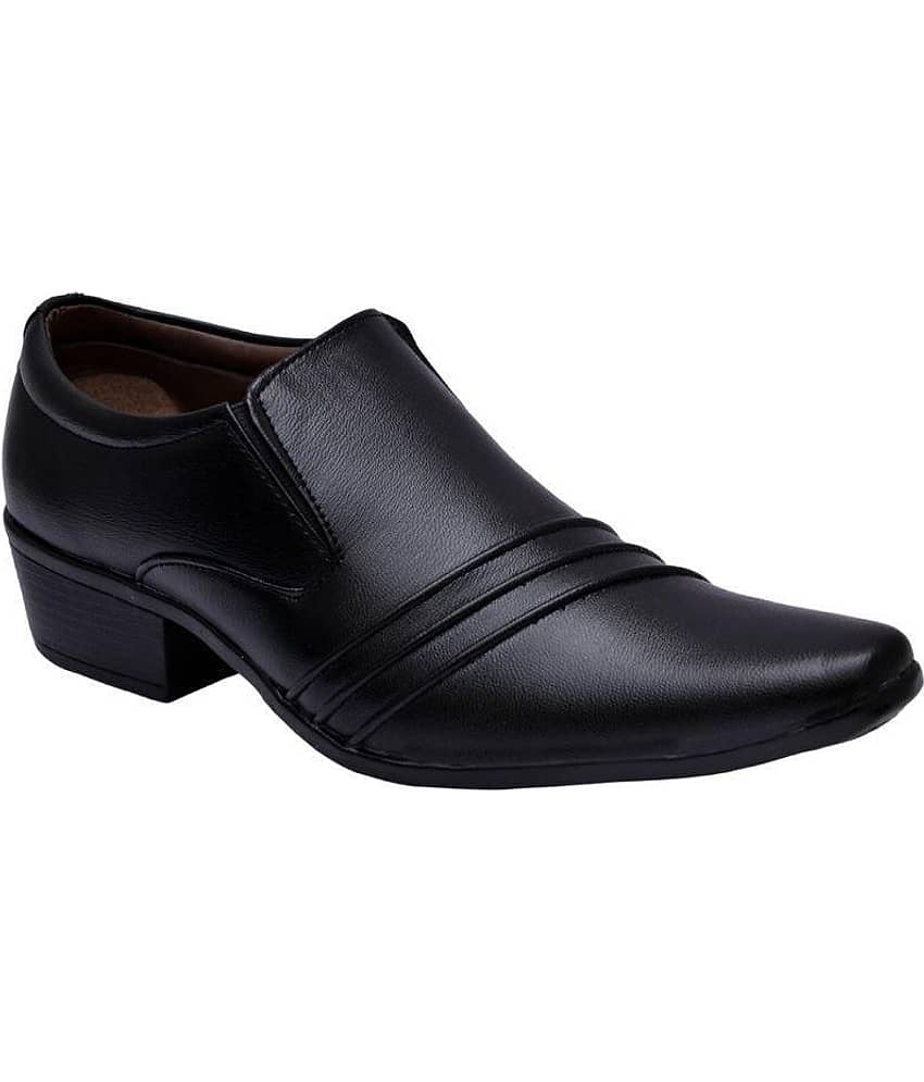 Sir Corbett Slip On Non-Leather Black Formal Shoes