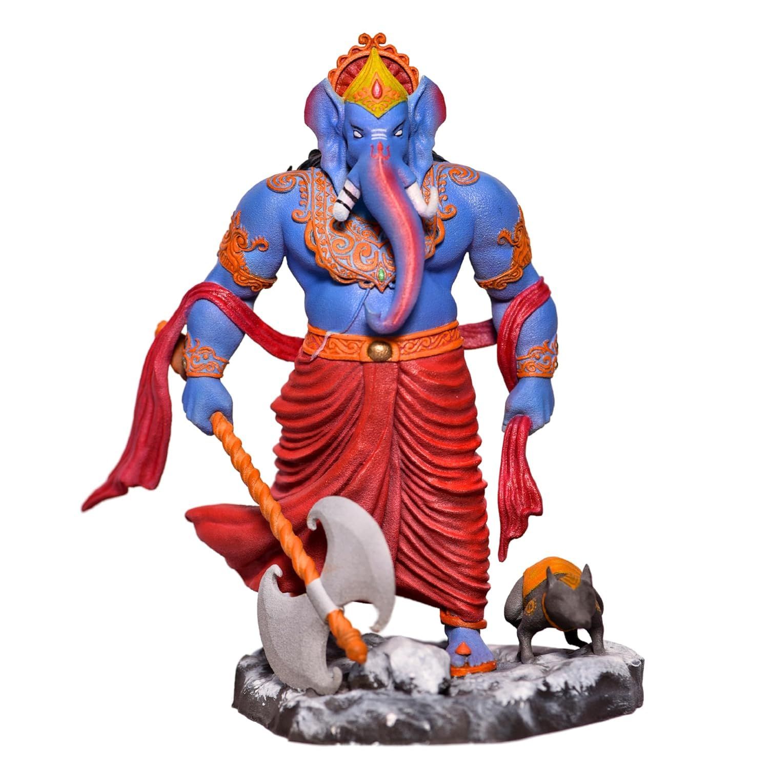Vimanika Comics Shree Ganesh 3D Printed Statue Collectable Figurine 7 inches Pack of 1 Pcs