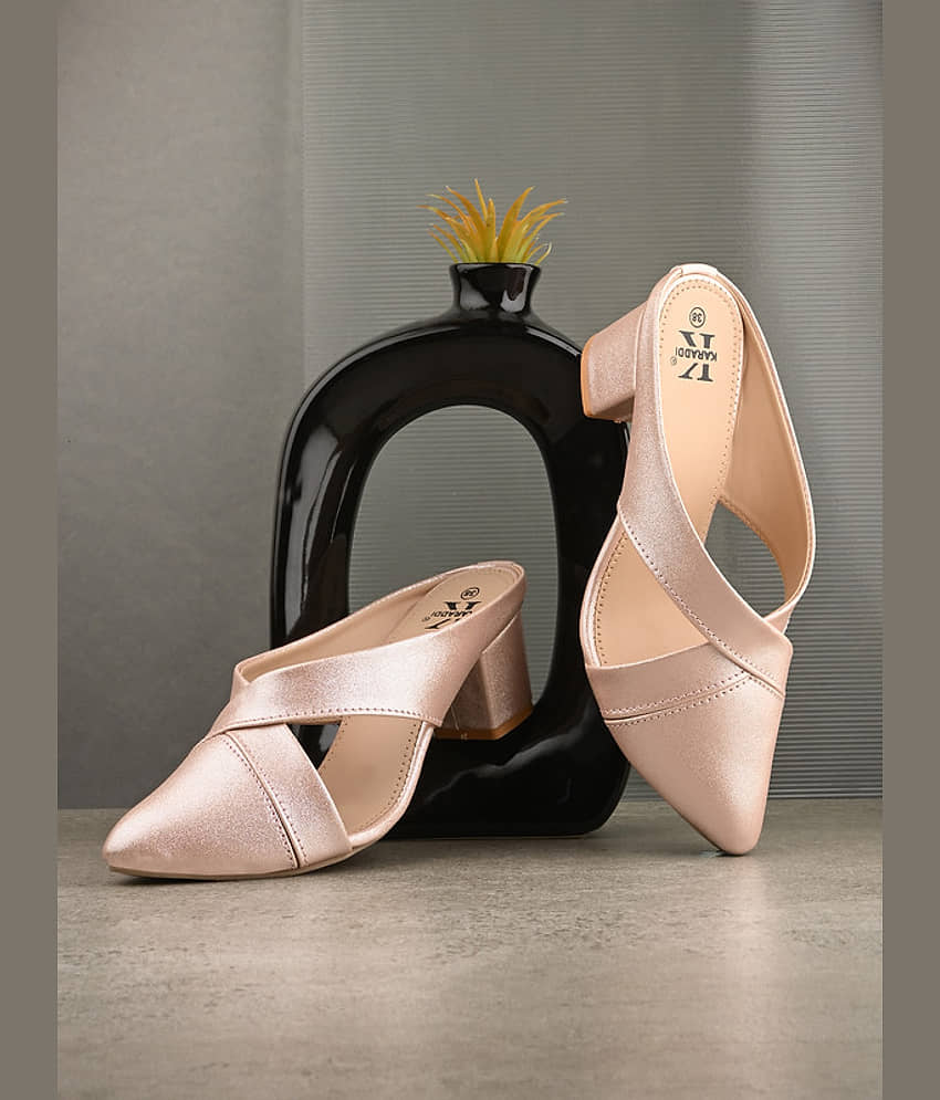 KARADDI Silver Women's Mules