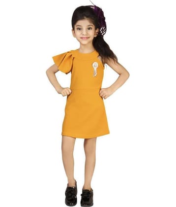 Addyvero Cotton Blend A-line For Girls ( Pack of 1 , Maroon )