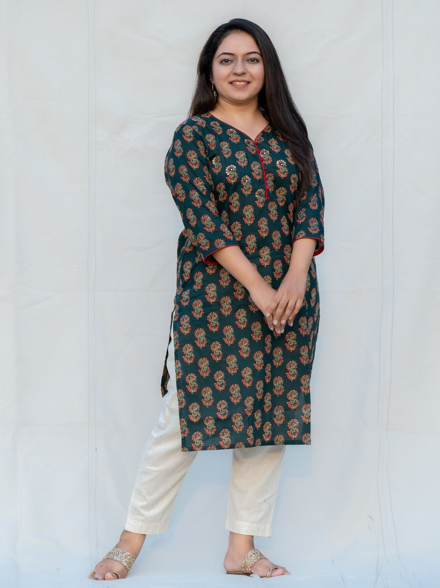 Midori Cotton Kurta-S