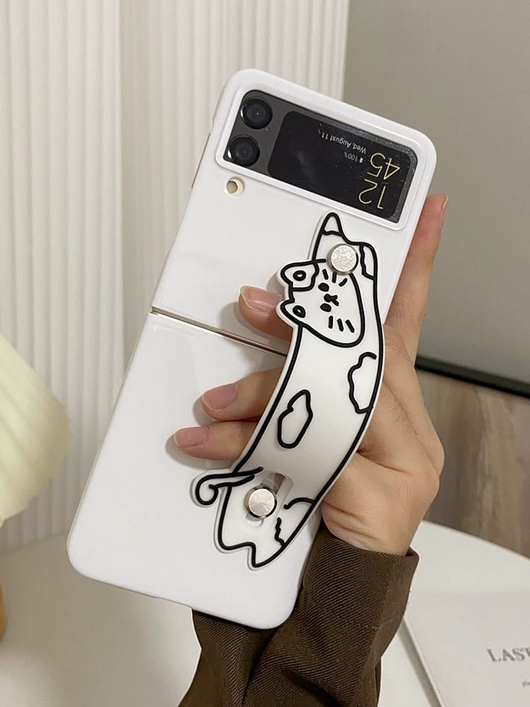 Cute Cat Hand Strap Cover-Samsung Galaxy Z Flip 3