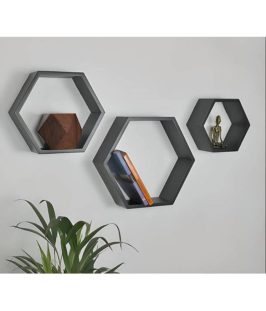 TFS Floating Shelves Grey MDF - Pack of 1