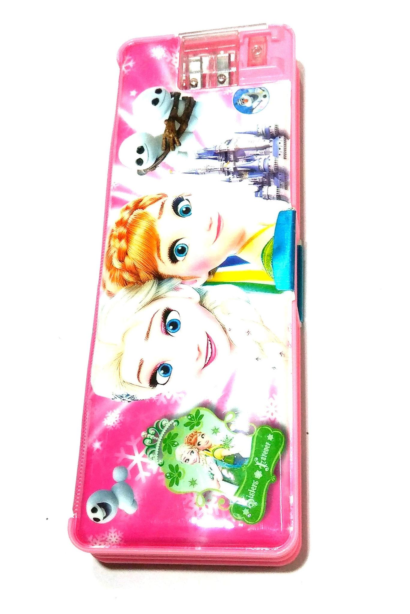 Nawani Smart Kidz Princess Pencil Box with Torch (Set of 1 Pink)