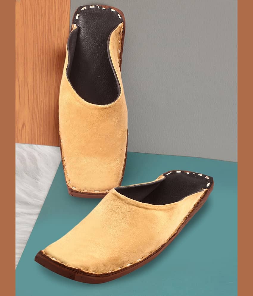 Anjaneya Creations Beige Men's Mule