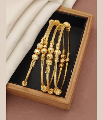 Shivay Fashion Gold Bangle ( Pack of 2 )