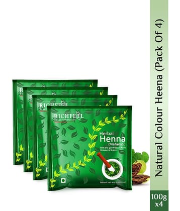 Richfeel Henna Mehendi 100 Gms Pack of 4