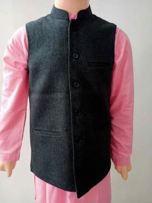 Waist Coat Pasting Black