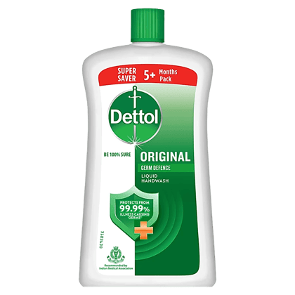Dettol Liquid Handwash - Original Hand Wash Germ Defence Formula, 10X Better Germ Protection, 900 Ml Refill Bottle Dettol Liquid Handwash - Original Hand Wash Germ Defence Formula, 10X Better Germ Protection, 900 Ml Refill Bottle