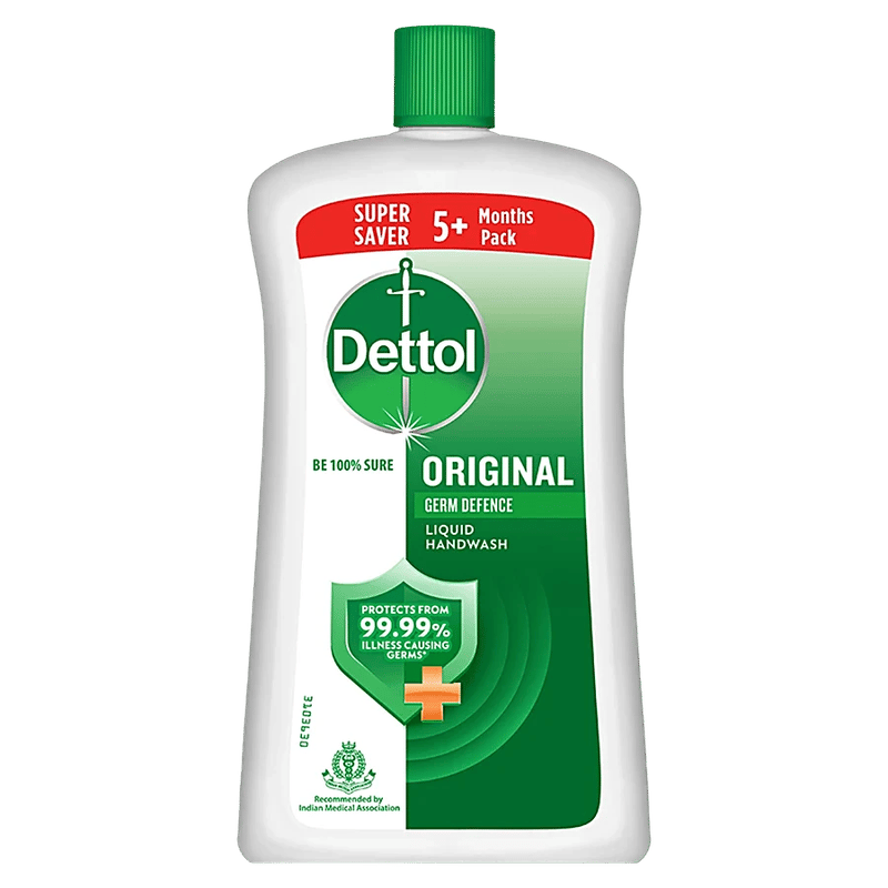 Dettol Liquid Handwash - Original Hand Wash Germ Defence Formula, 10X Better Germ Protection, 900 Ml Refill Bottle