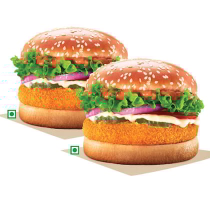 2 Extra Crunchy Veg Whopper Deluxe,