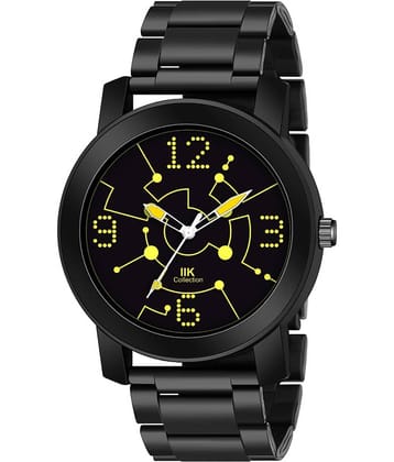 IIK COLLECTION - Black Stainless Steel Analog Men's Watch