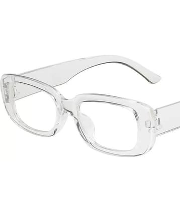 PIRASO White Rectangular Sunglasses ( Pack of 1 )