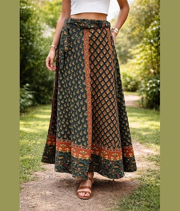 Frion Kandy Multi Color Cotton Women's Wrap Skirt ( Pack of 1 )
