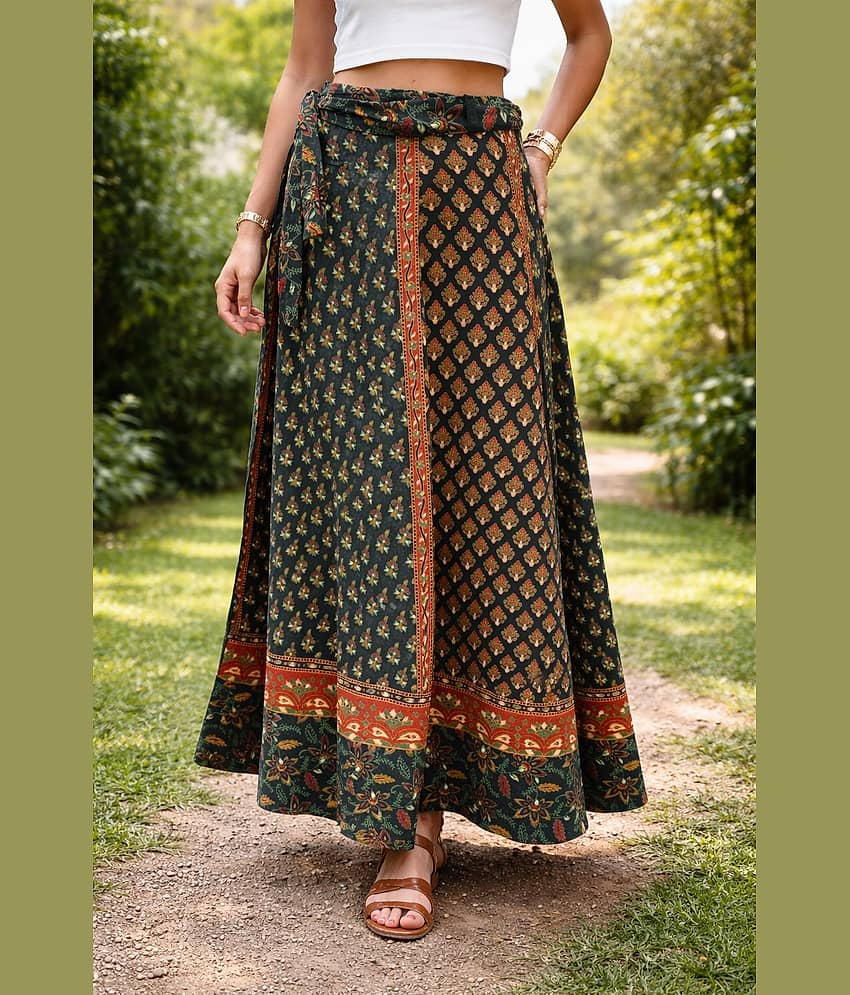 Frion Kandy Multi Color Cotton Women's Wrap Skirt ( Pack of 1 )