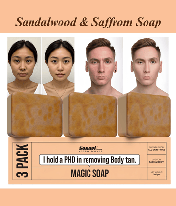 Sonavi Skin Whitening GHARSOAP Soap for All Skin Type ( Pack of 3 )