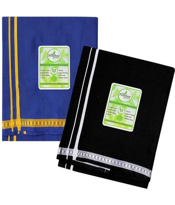 Feather Green Multi Dhoti