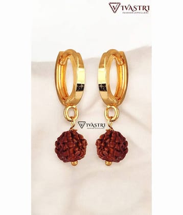 VIVASTRI Golden Huggies Earrings ( Pack of 1 )