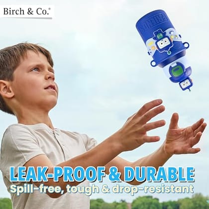 Kids Water Bottle - Water Bottle for School - Sipper Water Bottle for Kids - Waterbottle for Girls and Boys, Stainless Steel 316, Spill-Proof, BPA-Free, Perfect for School and Play, Darkblue