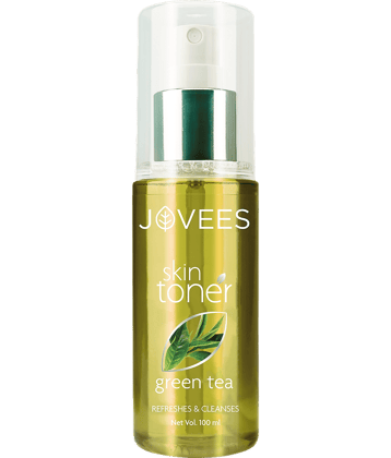 Jovees Herbal Green Tea Skin Toner Cleanses & Moisturises Pore Tightening, 100ml (Pack of 1)
