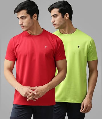 EPPE - Multicolor Polyester Regular Fit Men's Sports T-Shirt ( Pack of 2 )