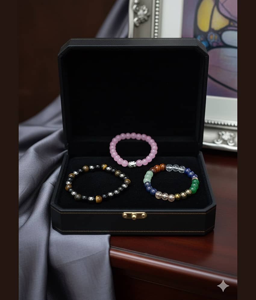 Abrexo Multicolor Charm Bracelet ( Pack of 3 )