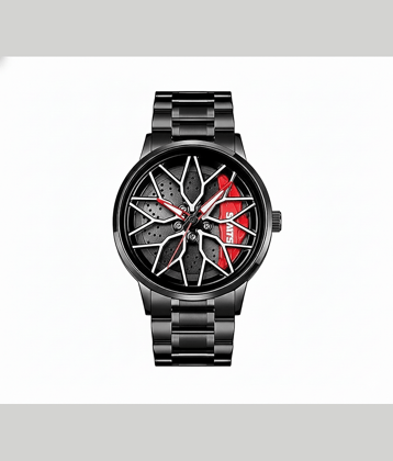 Svats Black Stainless Steel Analog Men's Watch