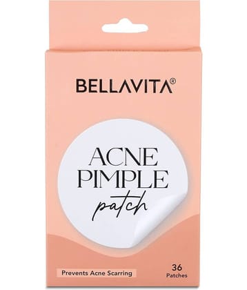 BELLAVITA Acne Pimple Patch for Face Waterproof Patches for Active Absorbs Pimple Overnight - 0.5% Salicylic Acid Facial Patches (36 Patch 1 count)