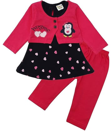 NammaBaby Baby Girls Cotton Blend Dresses ( Multi )