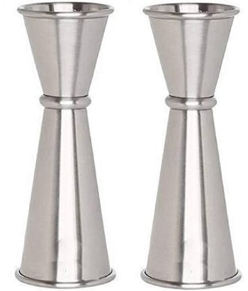 Dynore Silver Stainless Steel Peg Measurer ( Pack of 2 )