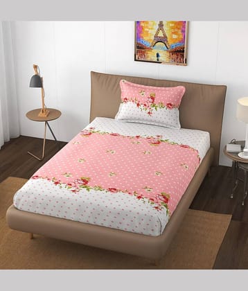 Apala Microfiber Single Bedsheet ( Pink )