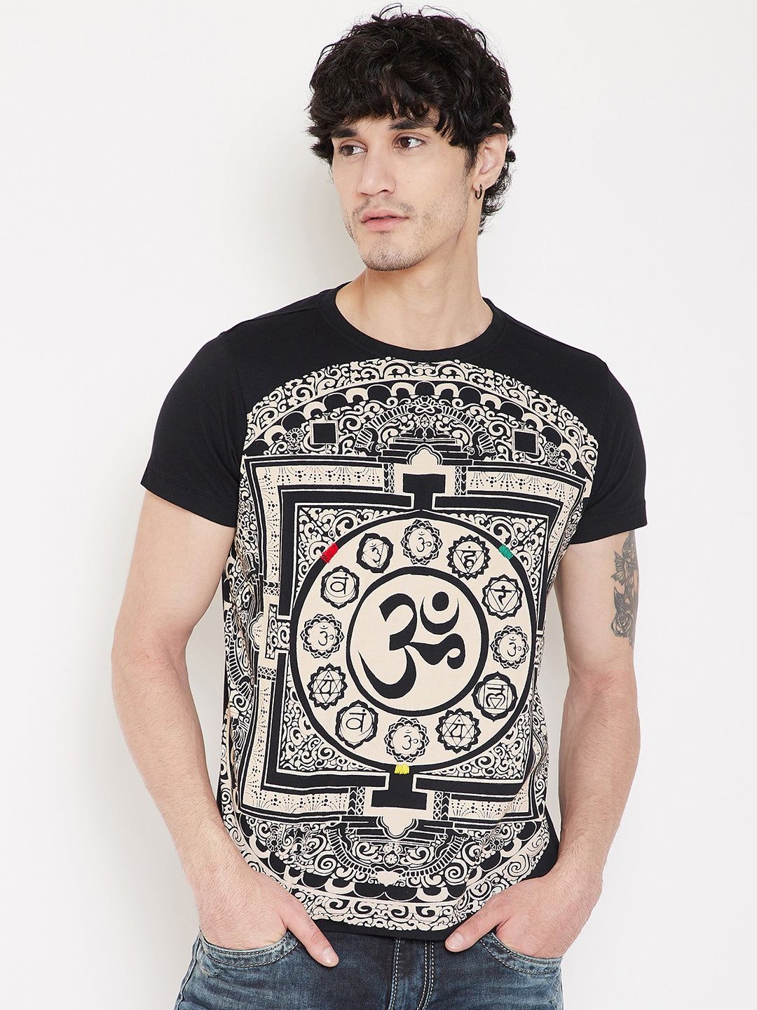 Punk AUM Black T-Shirt-S / Black